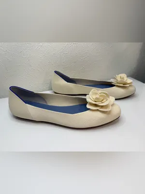Rothy’s Ivory White Rosette Flower Ballet Flats Size 12 thumbnail 3