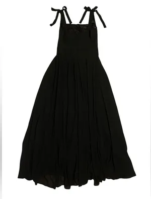 Lulu's Black Love Me Forever Tie-Strap Square Neck Maxi Dress thumbnail 9