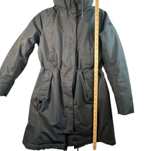 Helly Hansen Aden‎ Insulated Parka Jacket Black Primaloft Sherpa Hood Womens XS thumbnail 9