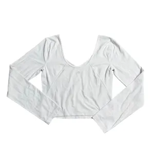 Lululemon Align Long Sleeve Shirt‎ Womens 6 White Good V-Neck Cropped Nulu thumbnail 2