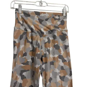 OFFLINE by Aerie Real Me‎ Crossover High Rise 7/8 Leggings Camo Tan Grey Large thumbnail 4