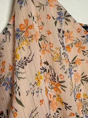 Trixxi Tiered Floral Spaghetti Strap Dress - Peach Floral Large thumbnail 5
