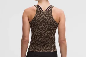 Lululemon Swiftly Cami Mesh Leopard/Night Brown 14 NWT thumbnail 2
