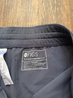 FIGS Women’s Space Navy Blue Zamora Jogger Scrub Pants - Size L Petite Nursecore thumbnail 3