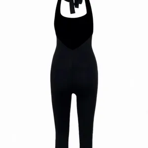 black halter capri jumpsuit Size XXL thumbnail 2