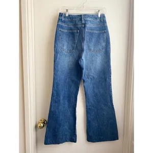 CO Collection High Rise Indigo Enhanced Seam Detail Flare Jeans thumbnail 4