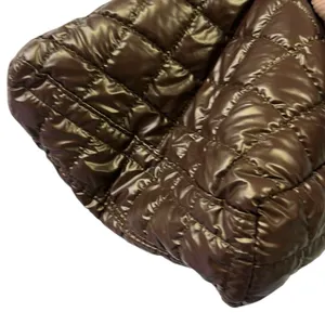 Source Unknown Brown Puffer Quilted Tote Bag Shoulder Bag 14 x 12 x 3.5 Inches thumbnail 6