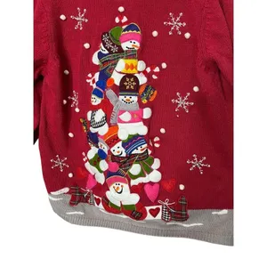 Vintage Theme Works By Kikit Ugly Christmas Sweater Size‎ XL thumbnail 4