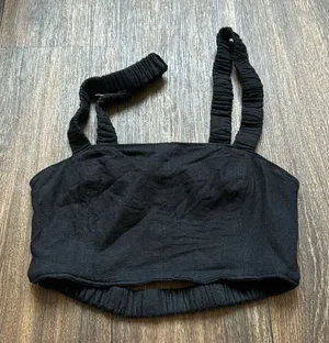 Abercombie & Fitch Black Crop Top thumbnail 1