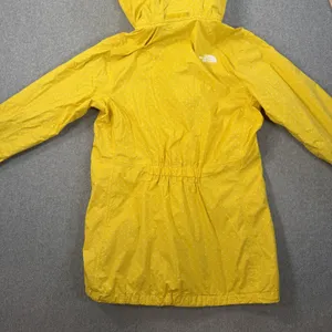 The North Face Women's Small Rain Jacket Hooded Yellow White Polka Dot Full Zip thumbnail 10