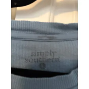 Simply Southern Blue Corded Sweatshirt Kindness Is Magic Butterfly Graphic‎ L thumbnail 3