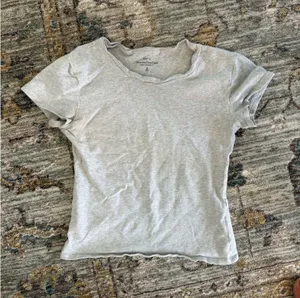 Abercrombie Baby Tee Essential Light Grey thumbnail 1
