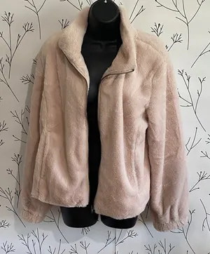 Sanctuary Teddy Jacket in Light Pink thumbnail 1