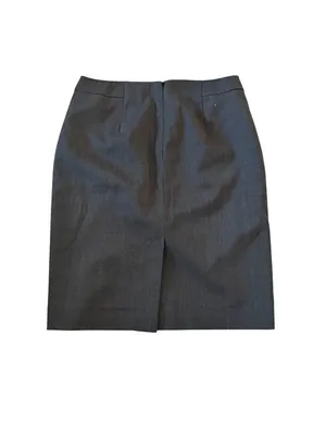 ANN TAYLOR Gray Pencil Skirt Size 2 Petite thumbnail 2