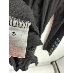 Lauren Moshi Beverly Hills Black Horse Boho Button‎ Front Hoodie Shirt Small thumbnail 8