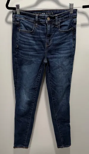 American Eagle Jegging Dark Wash 4 High Waisted Next Level Stretch Casual thumbnail 1