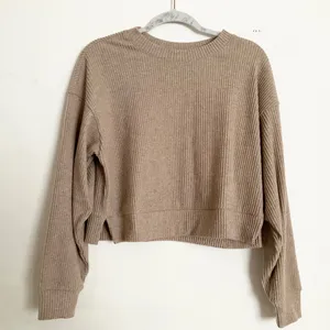 Alo Yoga Muse Crew Neck Pullover Gravel Heather XS thumbnail 2