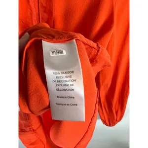 Tory Burch Orange 100% Silk Long Sleeve Blouse Top Style 11111168 Womens‎ Size 2 thumbnail 7