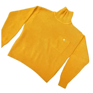 Jones New York Vintage Mustard Yellow Lambswool Angora Turtleneck Sweater Size P/M 80s 90s thumbnail 5