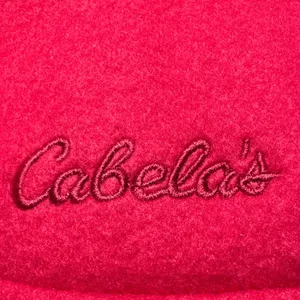 Cabelas Red 1990's Vintage Fleece Jacket Womens XL Full‎ Zip Drawstring Waist thumbnail 6