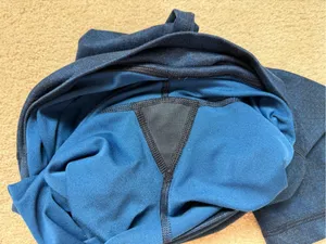 Lululemon Wunder Under Crop Leggings Blue Heathered Size 6‎ thumbnail 7
