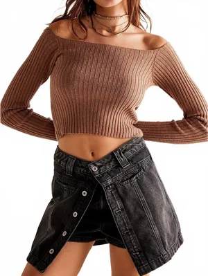 We The Free Midnight Sun Skort Free People NWT Twilight Zone Size 25 thumbnail 3