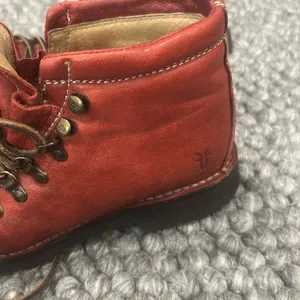 Frye Archie Hiking Red Leather Boots Women Size 7B thumbnail 11
