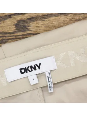DKNY Womens Pull On Knit Pencil Skirt P2ANQM27 Pebble Brown L thumbnail 3