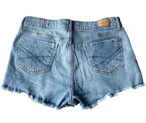 Aeropostale High Waisted Distressed Denim Jean Shorts thumbnail 1