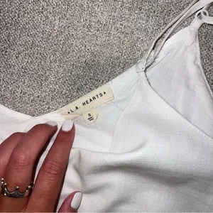 White Cropped Tank Top thumbnail 2