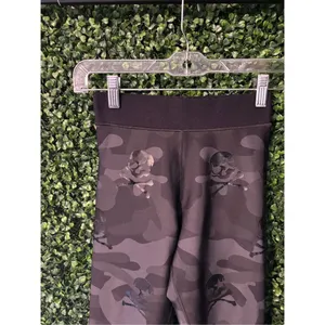 Ultracor Womens Black Camo High Waist Leggings Size XS Skulls thumbnail 2