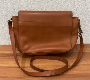 Madewell L4913 Brown Leather The Abroad Shoulder Bag thumbnail 4