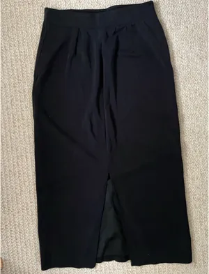 Ododos Body Con Maxi Skirt Black thumbnail 5