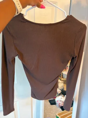 Sincerely Jules Brown Top thumbnail 2
