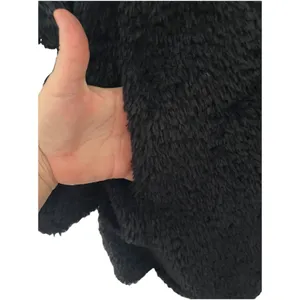 Kenneth Cole New York faux fur Teddy coat snaps closure size M Black thumbnail 8
