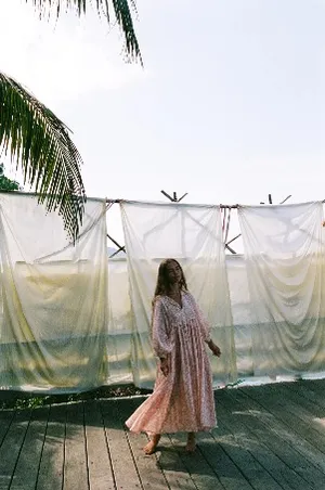 Daughters of India Kyra Midi Dress ~ Apricot Blush thumbnail 4