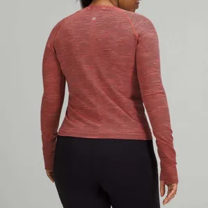 Lululemon Swiftly Tech Long Sleeve 2.0 Race Length Crew Striped Top Sz Medium thumbnail 2