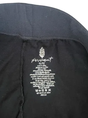 Free People FP Movement Women’s Black Pull On Split Hem Athletic Leggings Pants thumbnail 4