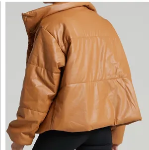 Princess Polly lioness faux leather puffer jacket thumbnail 3
