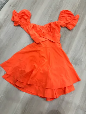 Orange dress/ romper thumbnail 1