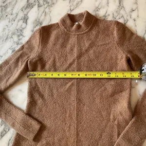 EUC Madewell Sz XS Sweater Mini Dress in Heather Camel $138 pilling fabric shave thumbnail 8