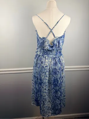New Elliatt midi Dress Blue Silver the Collection dress size medium thumbnail 6