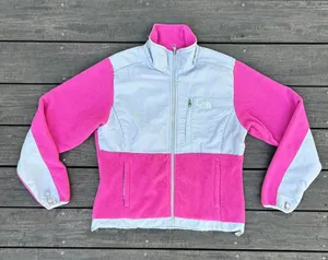 Hot Pink The North Face Fleece Denali Fleece Jacket Zip Up Jacket thumbnail 1