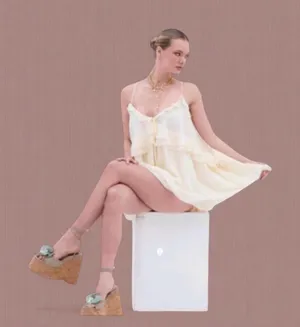 Akira ruffle baby doll dress thumbnail 1