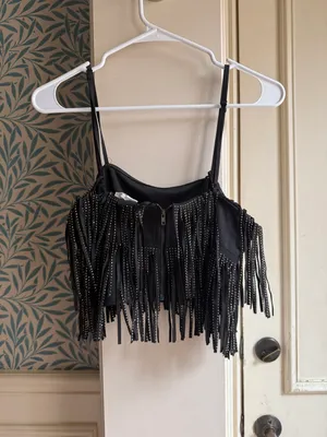 sequin fringe top thumbnail 2