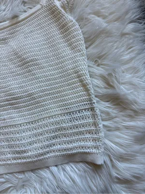 GAP open knit flutter sleeve top thumbnail 3