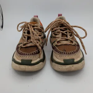 Farm Rio ZigZag Mixed‎ Media Whipstitch Platform Sneakers Womens 6 EUR 36 thumbnail 3