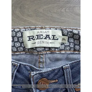 Ariat REAL Denim Mid Rise Straight Leg Jeans Womens 29R Medium Wash Western thumbnail 4