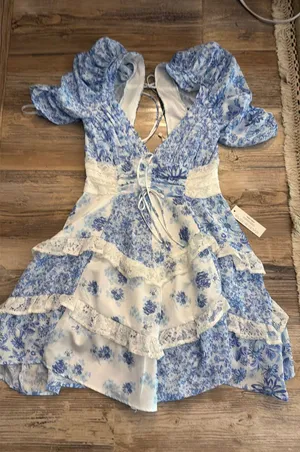 For Love & Lemons Dress Floral Mini thumbnail 1
