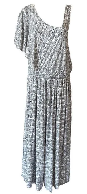 Anthropologie Maeve Jamie One Shoulder Wide Leg Jumpsuit thumbnail 1